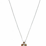 .925 Sterling Silver Pendant 18" Iridescent Moonstone Necklace