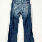 7 for all mankind Women's Blue Size 26/2 Wide Leg Jeans