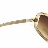 Kenneth Cole React Beige Butterfly Translucent Sunglasses