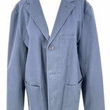 J Crew Men's Navy Size L Button Down Cotton Jacket