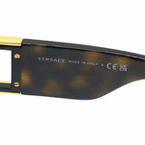 Versace Medusa MOD 4438 Dark Brown Gold Tone Round Tortoise Sunglasses