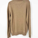 Billy Reid Men's Brown Size M V-Neck Wool Blend Speckled Sweater