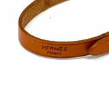 Hermes 1999 Behapi Simple Tour Leather Brown Bracelet
