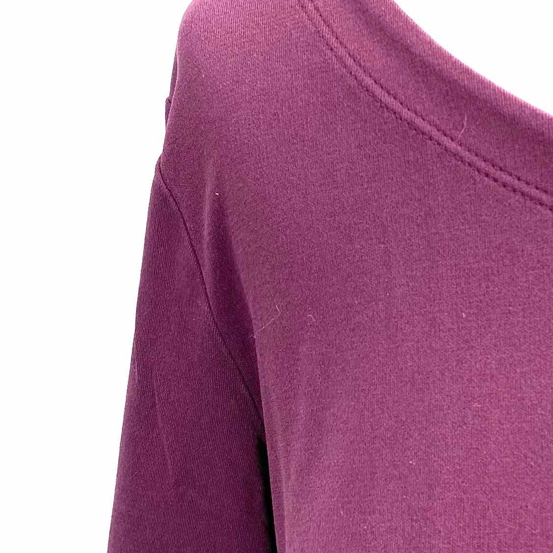 Eileen Fisher Women's Purple Size S Scoop Neck Silk Long Sleeve