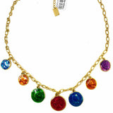 Somini Stainless Steel Gold Pendant 18 in Charm Necklace