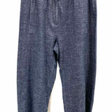 Eileen Fisher Women's Navy Size L Wide Leg Hemp Blend Pants