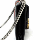 Gucci Dionysus Mini Flap Black Pewter Gold Tone Hardware Made in Italy Crossbody