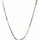 Estate 925 Sterling Green Beaded 18" Necklace
