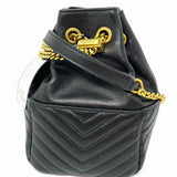Saint Laurent 2023 Joe Mini Black Bucket Quilted Leather Made in Italy Crossbody
