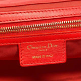 Christian Dior Miss Dior Soft FlapRed Cannage Leather Made in Italy Shoulder Bag