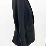 rag & bone Harper Women's Black Size 2 Leather Trim Blazer