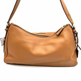 Prada Aimee Large Caramel Hobo Leather Shoulder Bag
