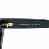 Oliver Peoples Black Cat Eye Stripe Sunglasses