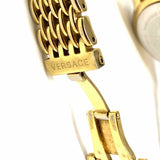 Versace Stainless Steel Gold Tone Round Medusa Watch