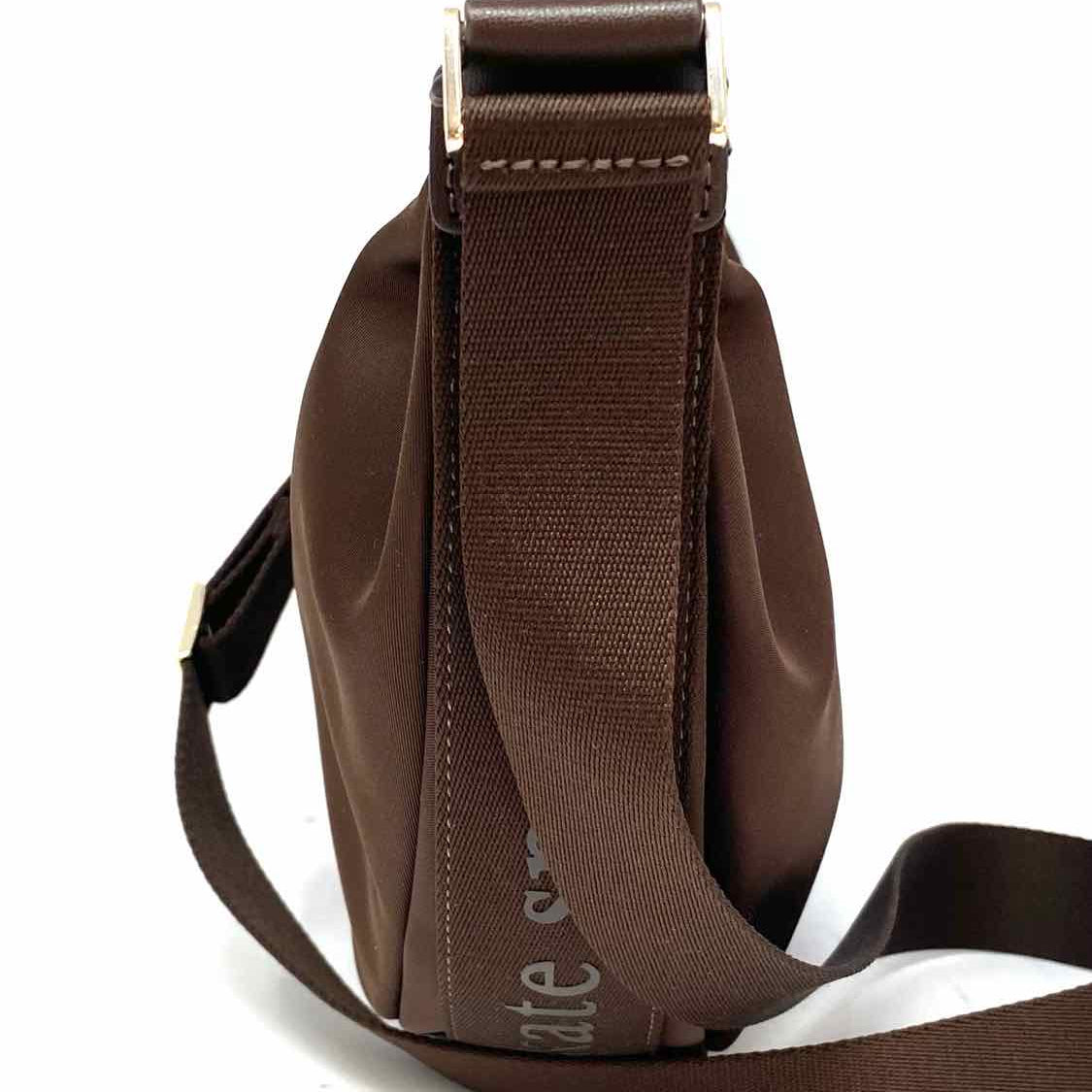 Kate Spade Carter Nylon Brown Crescent Crossbody