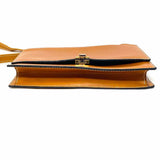 BALLY Vintage Camel Mini Flap Leather Shoulder Bag