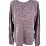 Tahari Women's Purple Size L Crew Cashmere Sweater