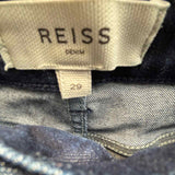 REISS Women's Dark Blue Size 29/8 Flare Jeans