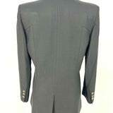 HELMUT LANG Women's Black Size 4 Inverted-Notch Collarless Blazer