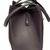 Fendi Origami Medium Tote Deep Plum Purple Suede Tote