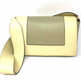Celine 2018 Frame Medium Cream Taupe Leather Made in Italy Shoulder Bag