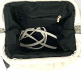 Ivory Dumpling vegan leather Clutch