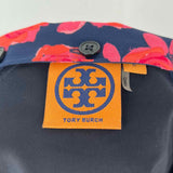 Tory Burch Women's Navy Red Size 6 Long Sleeve Silk Floral Dress