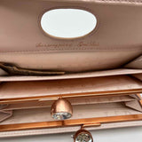 Ted Baker Bobble Matinee Rose Gold Kisslock Pebbled Leather Wallet