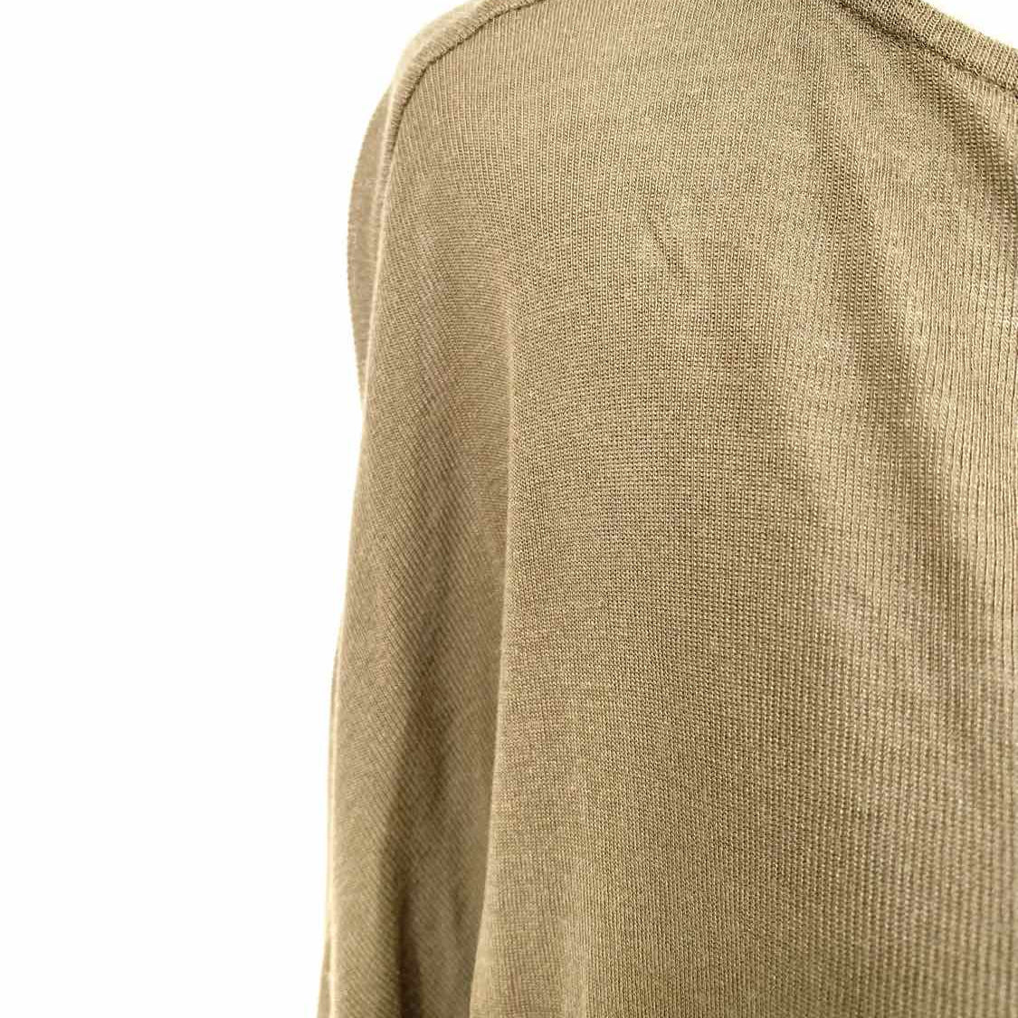 ALLSAINTS Women's Olive Green Size L Boatneck Long Sleeve
