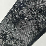 AFRM Women's Black Size S Ruched Mesh Lace Long Sleeve