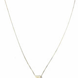 .925 Sterling Silver Two-tone Pendant 22" Necklace