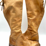 Bed Stu Manchester Women's Beige Size 10 Riding Lace-Up Boots