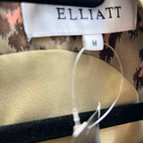 ELLIATT Elara Women's Green Size M Drop Waist Leopard Print Dress