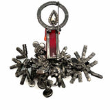 Lawrence Vrba Red Green Candle Holiday Brooch