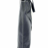 Ganni Black Logo Leather Tote