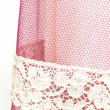 Burberry Women's Pink Size S Maxi Tulle Lace Layered Skirt