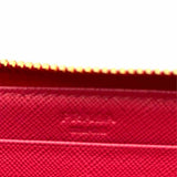 Prada Large Fuschia Zippy Saffiano Leather Made in Italy Wallet