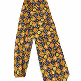 Gucci Silk Navy Yellow Equestrian Necktie