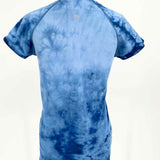 Lululemon W3CCLS Women's Swiftly Tech 2.0  Blue Sz 6 Crew Tie Dye Short Sleeve