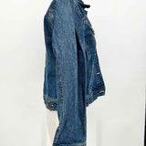 Bill Blass Women's Blue Size PM Trucker Denim Jacket