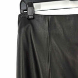 Talbots Women's Black Size 2 pencil Leather Skirt