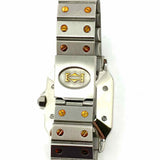 Cartier 1980's Santos Carrée Automatic Stainless Steel 18K Two-tone Square Watch