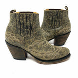 Lucchese Women's Gray Size 6.5 Ankle Leather Western Boots