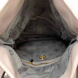 Tory Burch Amanda Gray Foldover Leather Crossbody
