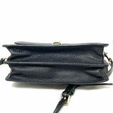 Dooney & Bourke Pebble Grain Florentine Black Flap Leather Crossbody