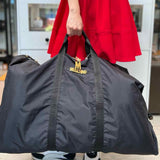 MOSCHINO Vintage Black Packable Logo Duffle Bag