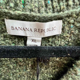Banana Republic Men's Green Size XL V-Neck Vest