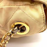 Prada Chain Link Catena Nylon Cream Flap Quilted Shoulder Bag
