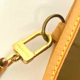 LOUIS VUITTON Garment Bag Insert Green Jacquard Strap Brown Messenger Bag