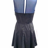Proenza Schouler Women's Black Navy Size 6 Fit & Flare Color Block Dress